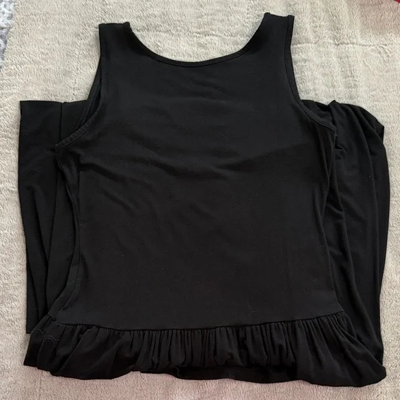 See You Monday Black Sleeveless Drop Waist Maxi Dress - Picture 4 of 5